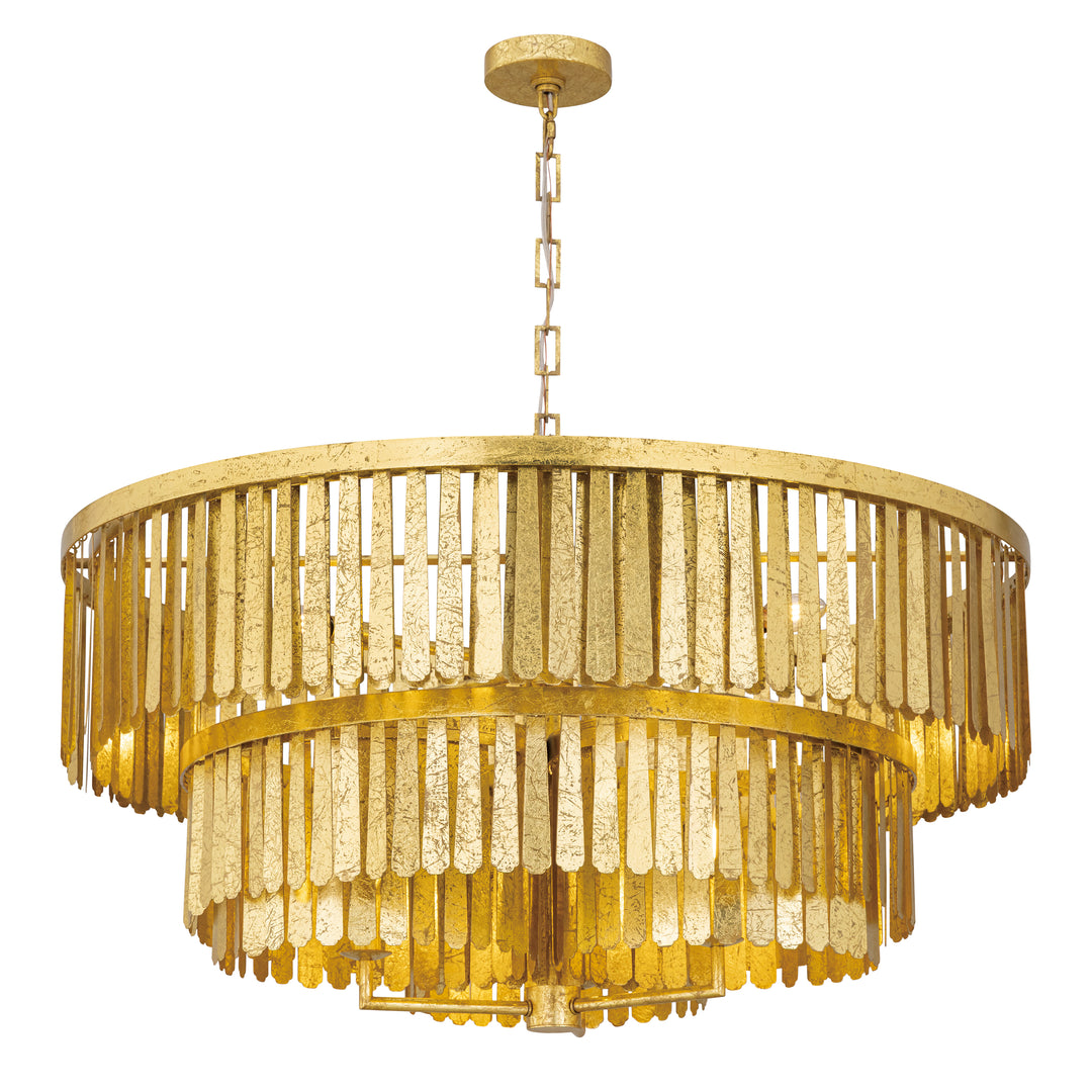 Regalia Chandelier Gold Leaf