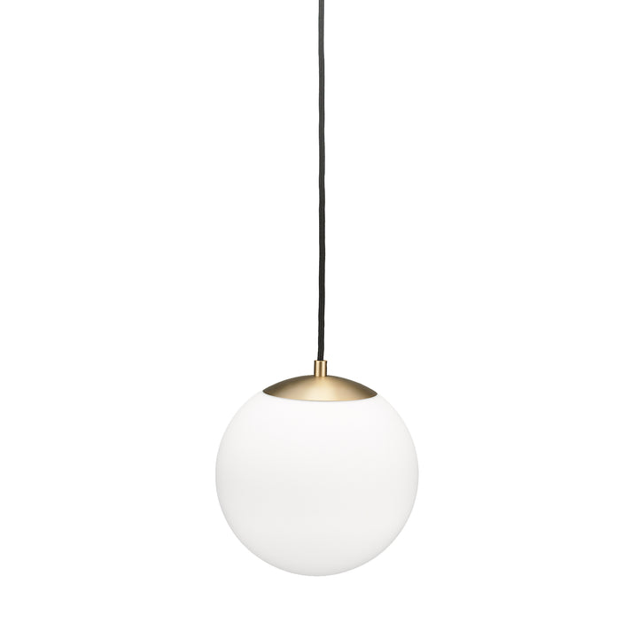 Eclipse Pendant in Soft Gold with Opal Glass by Russell