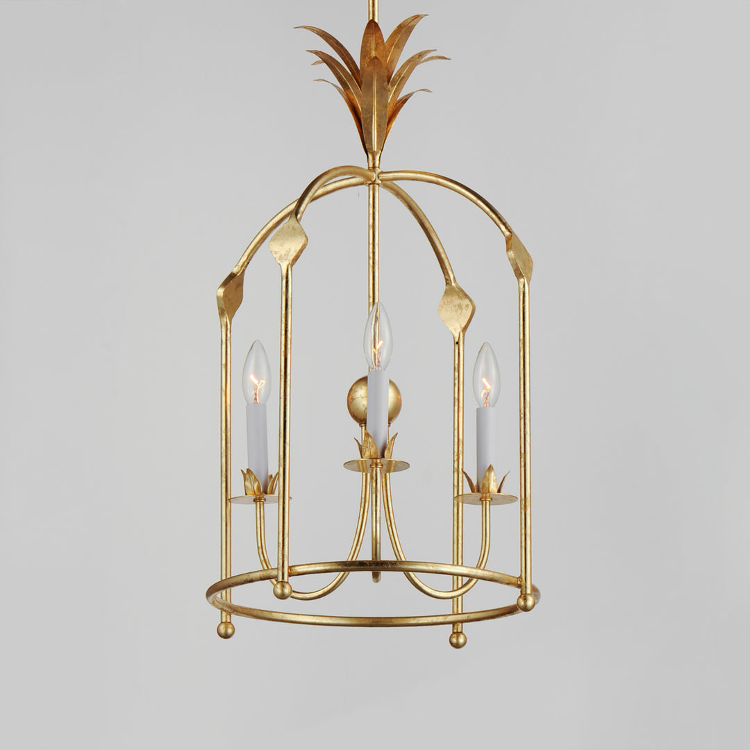 Paloma 3-Light Foyer Pendant Gold Leaf alternate view
