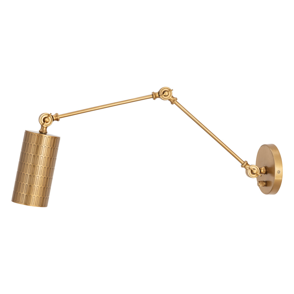 Shaka 1-Light Swing Arm Wall Sconce WBR