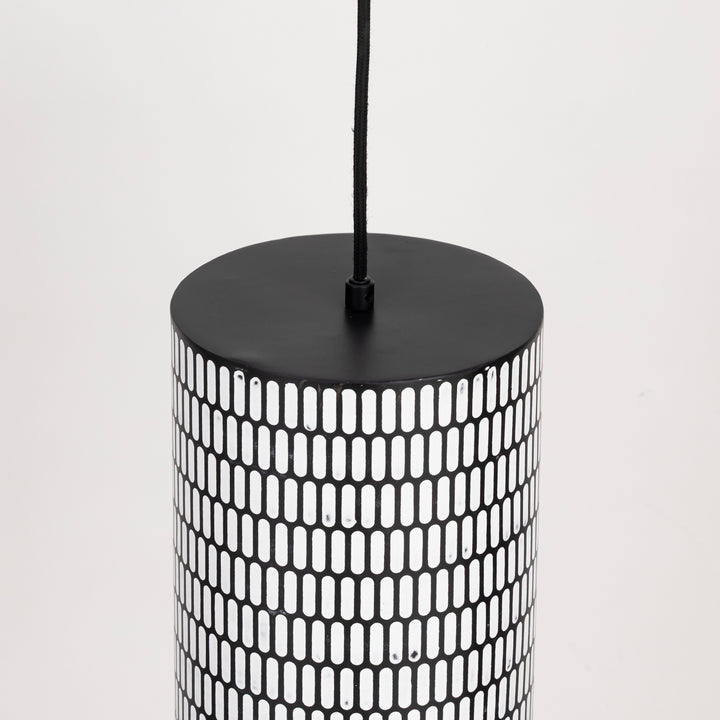 Shaka 1-Light Mini Pendant Black / White alternate view