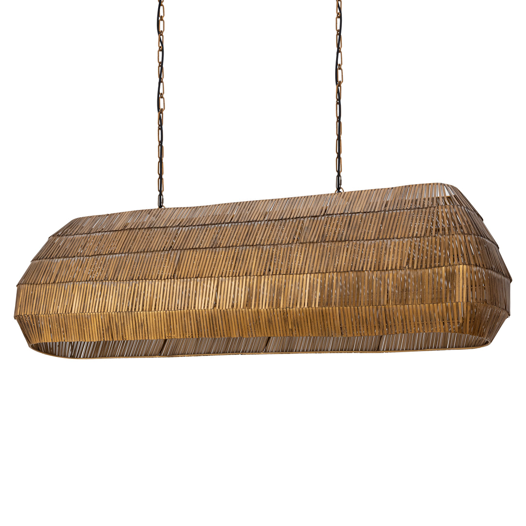 Gilda 5-Light Linear Pendant Antique Brass alternate view