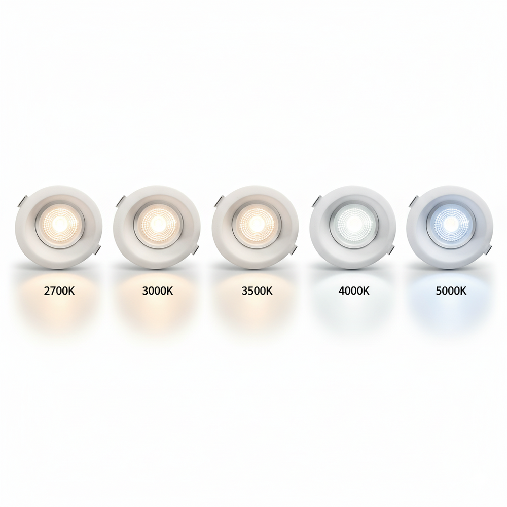 4" Regressed Gimbal LED Recessed Light 5CCT - SLIM4TRG