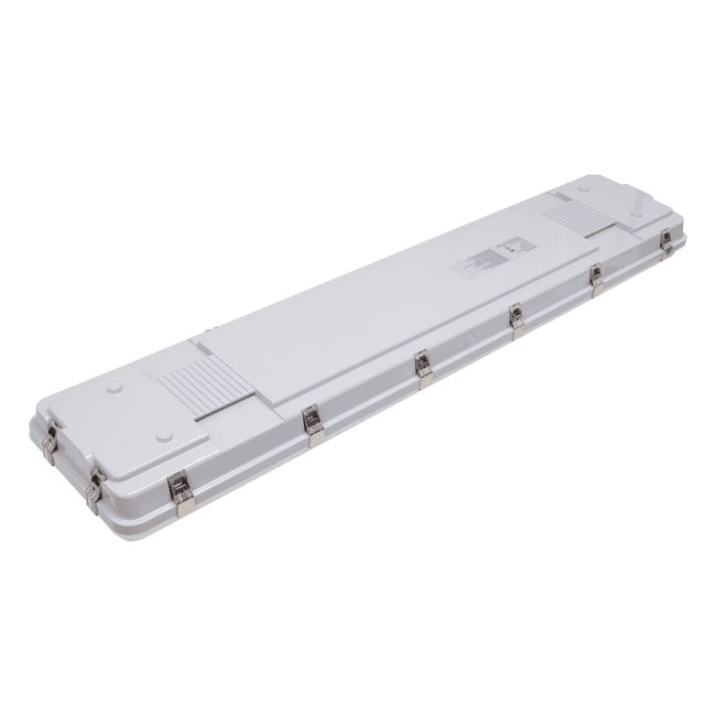 LED 4ft High Bay Vapor Fixture - CCT &amp; Power Adjustable