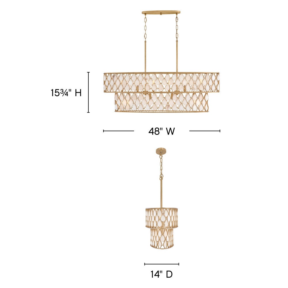 Estie Medium Ten Light Linear
