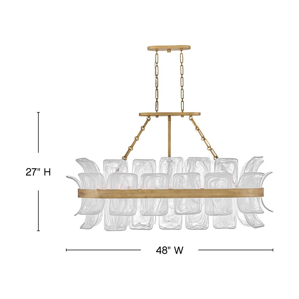Fleur Large Ten-Light Linear