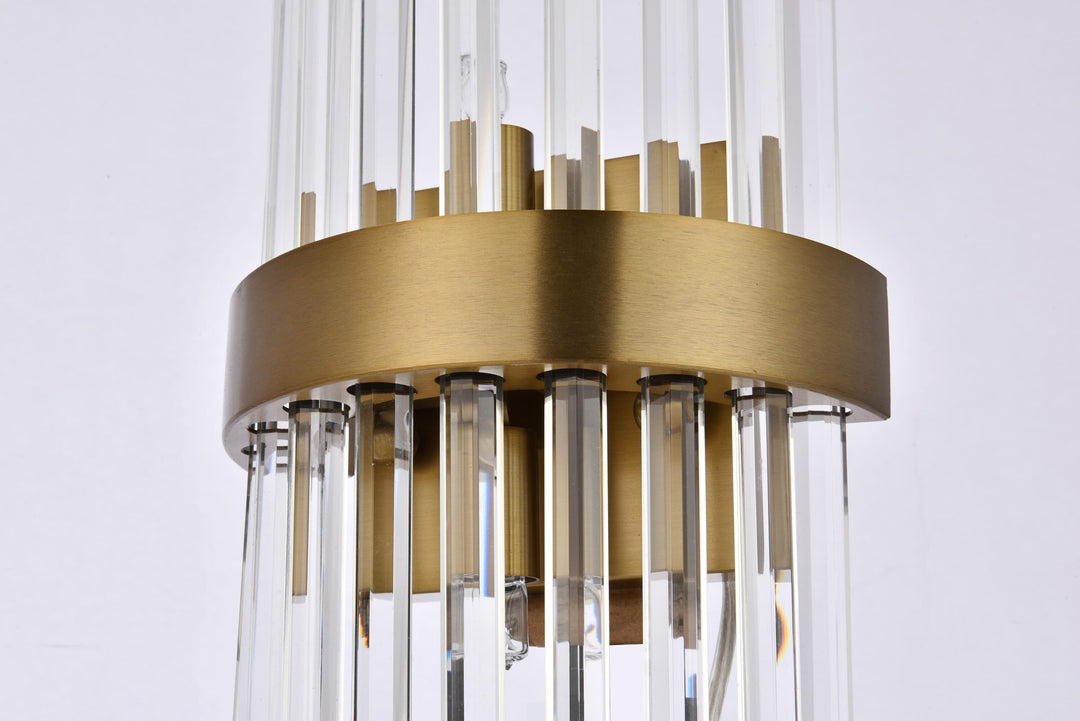 Dallas Crystal Vanity Light by Elegant - view 4