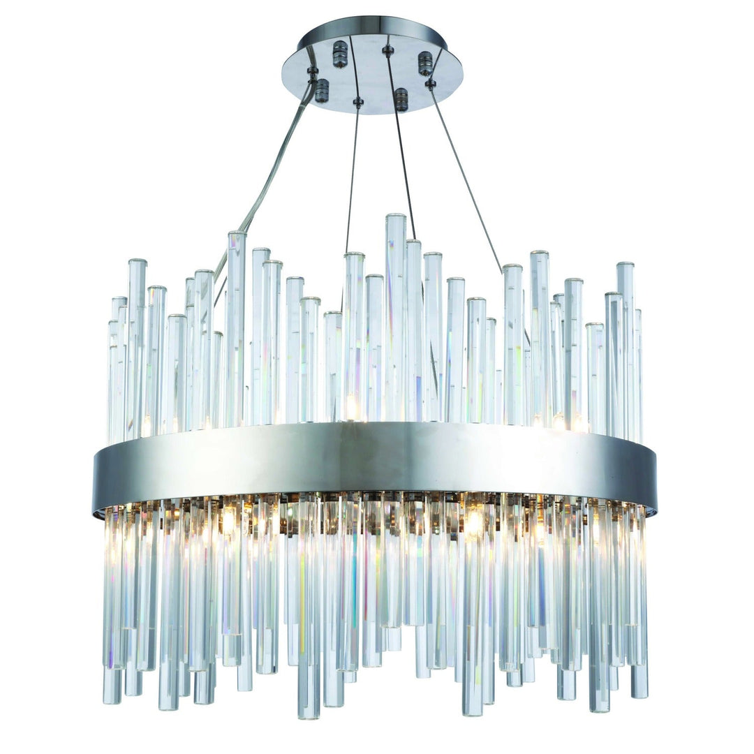 Dallas Crystal Chandelier in Chrome by Elegant
