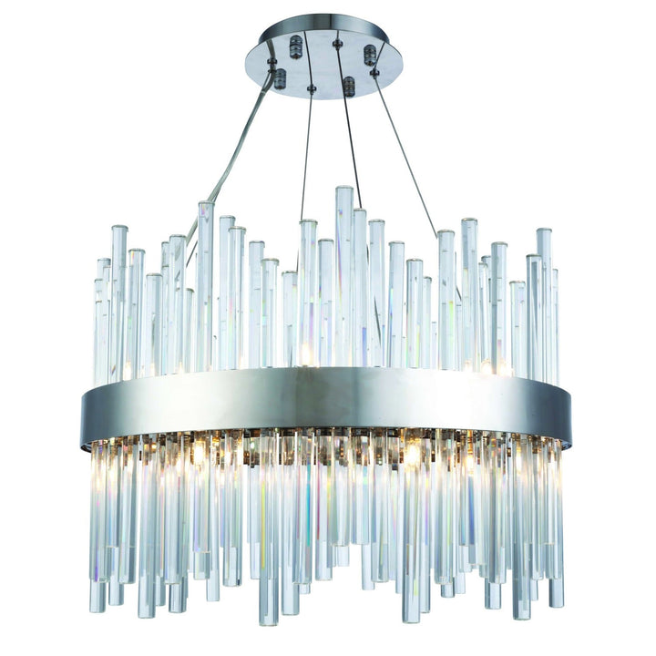 Dallas Crystal Chandelier in Chrome by Elegant