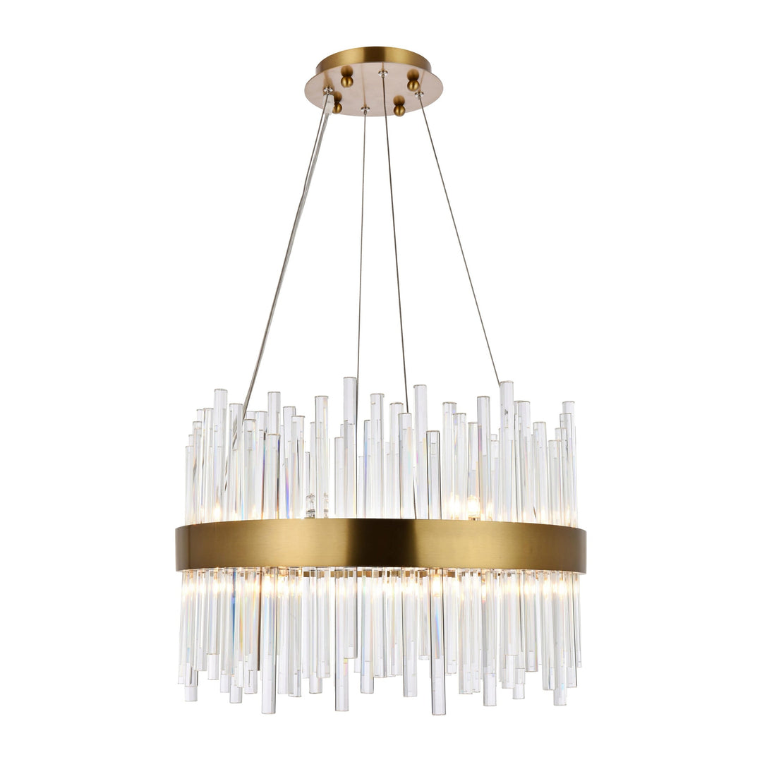 Dallas Crystal Chandelier in Gold by Elegant