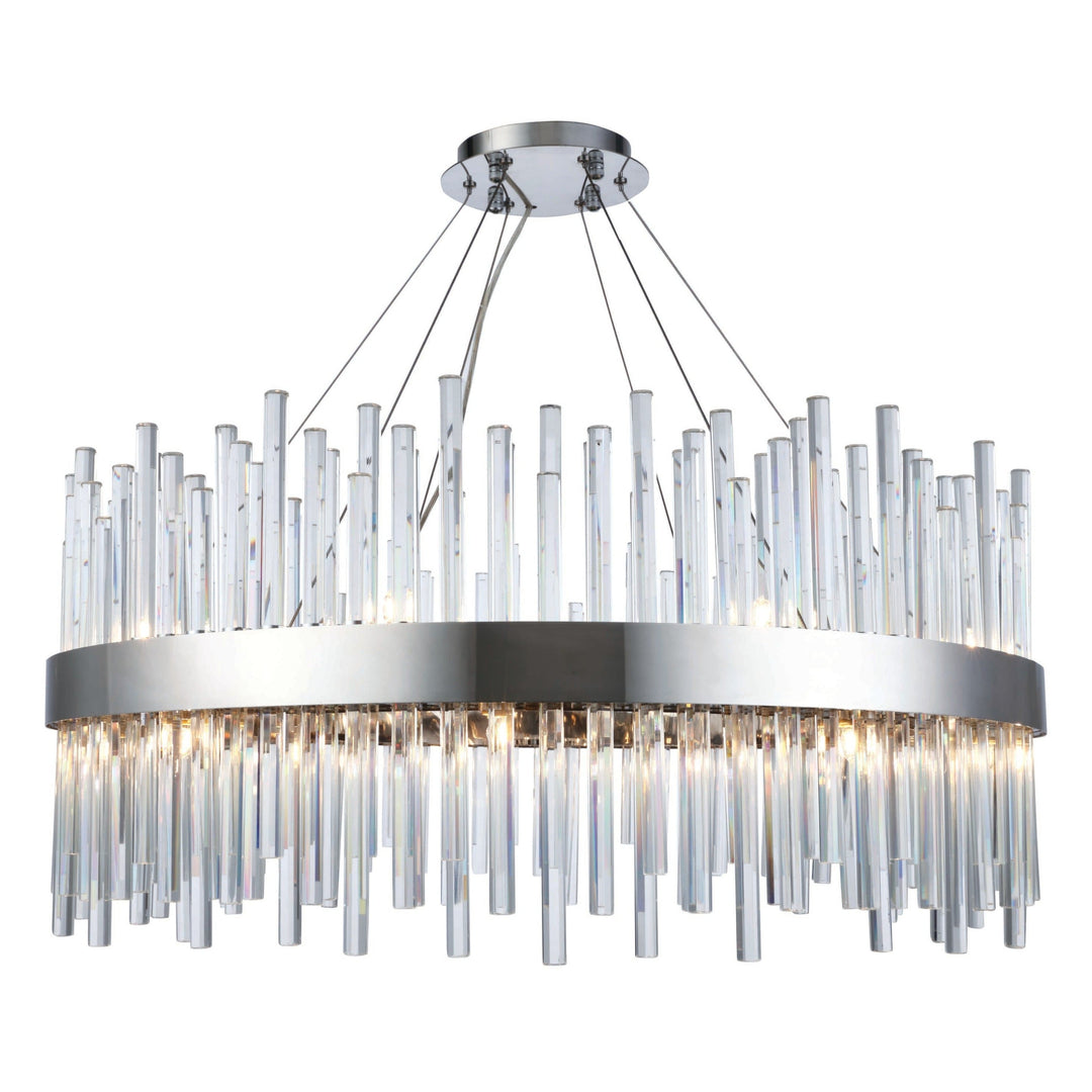 Dallas Crystal Chandelier in Chrome by Elegant