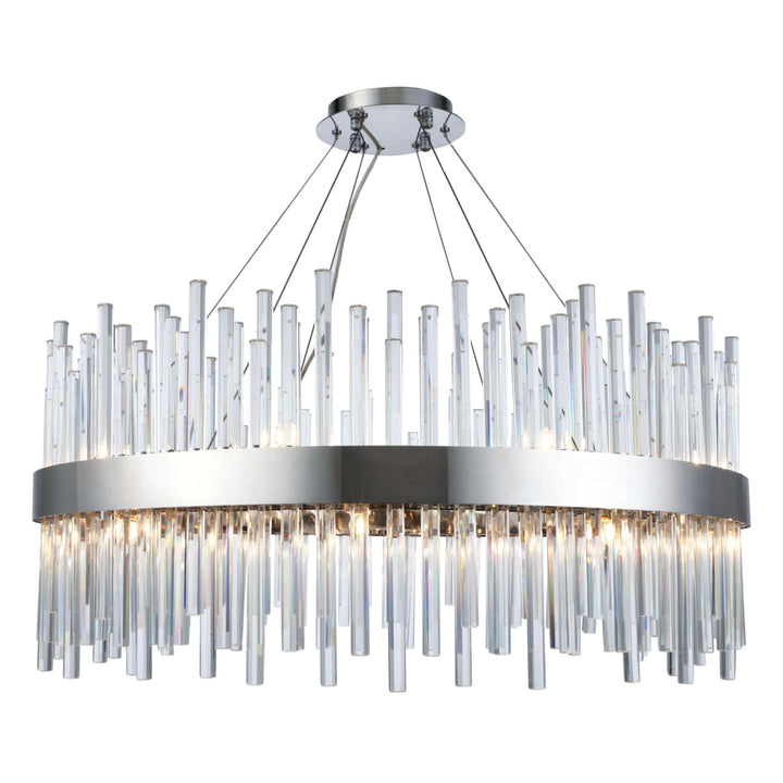 Dallas Crystal Chandelier in Chrome by Elegant
