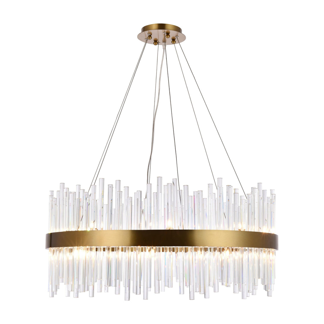 Dallas Crystal Chandelier in Gold by Elegant