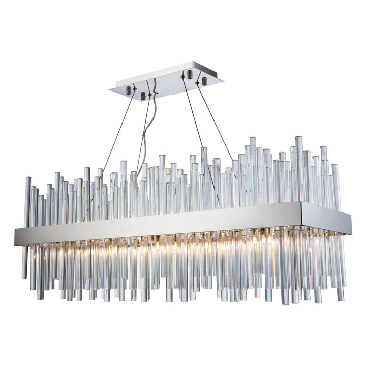 Dallas Crystal Chandelier in Chrome by Elegant