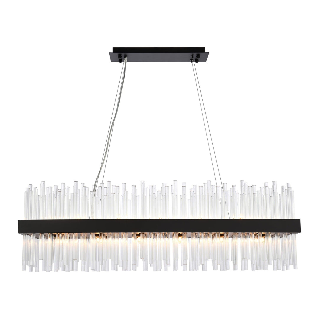 Dallas Crystal Chandelier in Black by Elegant