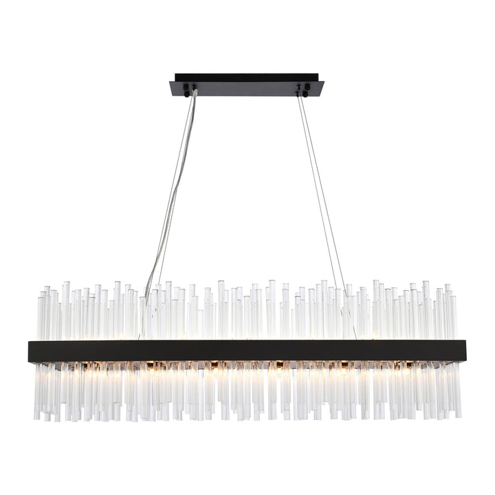 Dallas Crystal Chandelier in Black by Elegant