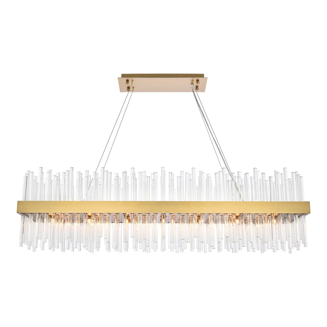 Dallas Crystal Chandelier in Satin Gold by Elegant