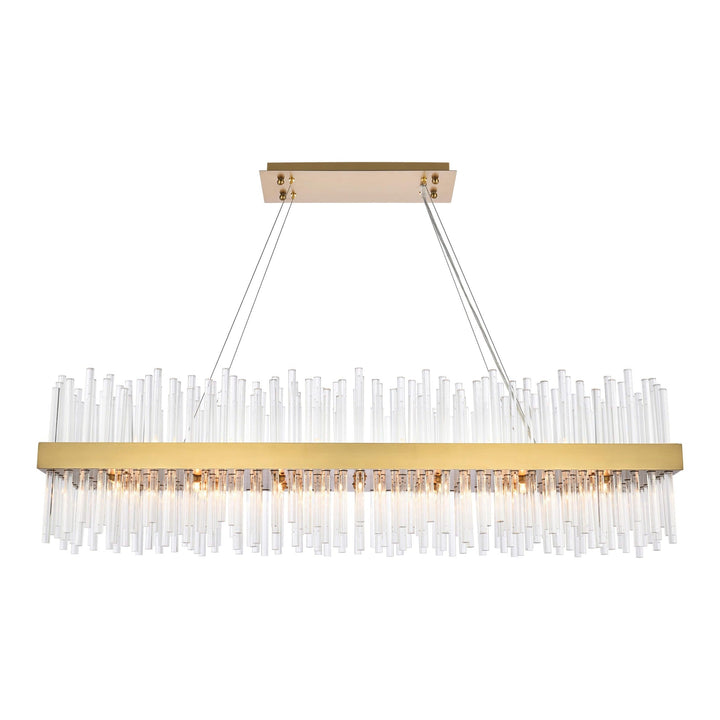 Dallas Crystal Chandelier in Satin Gold by Elegant
