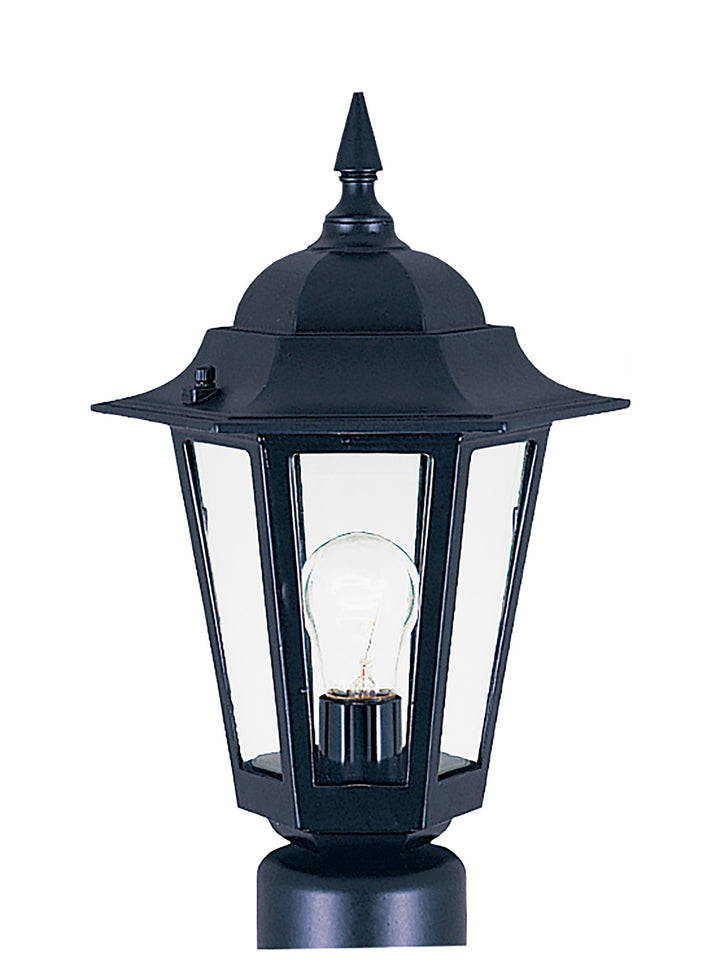 Builder Cast Outdoor Pole/Post Lantern Black