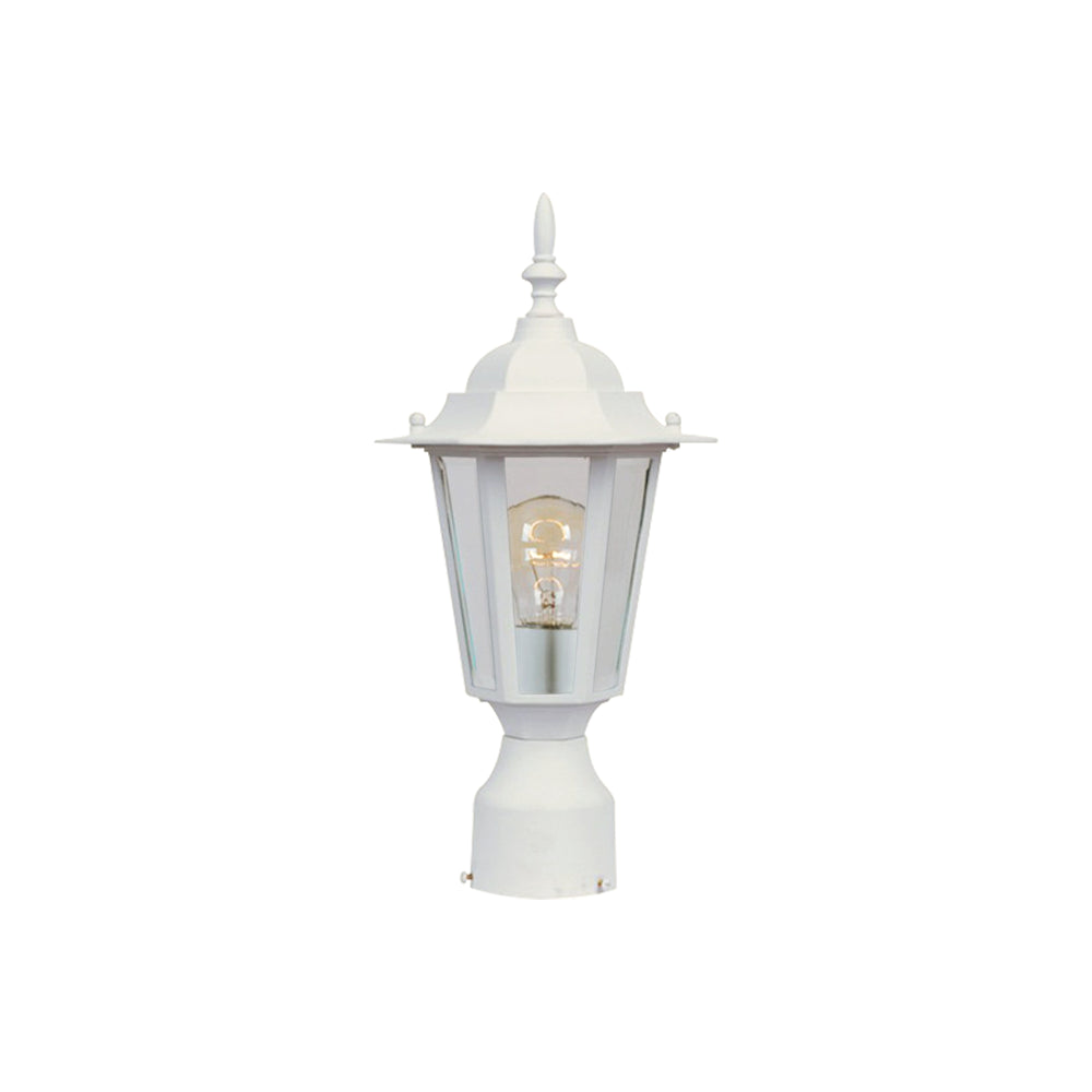 Builder Cast Outdoor Pole/Post Lantern White