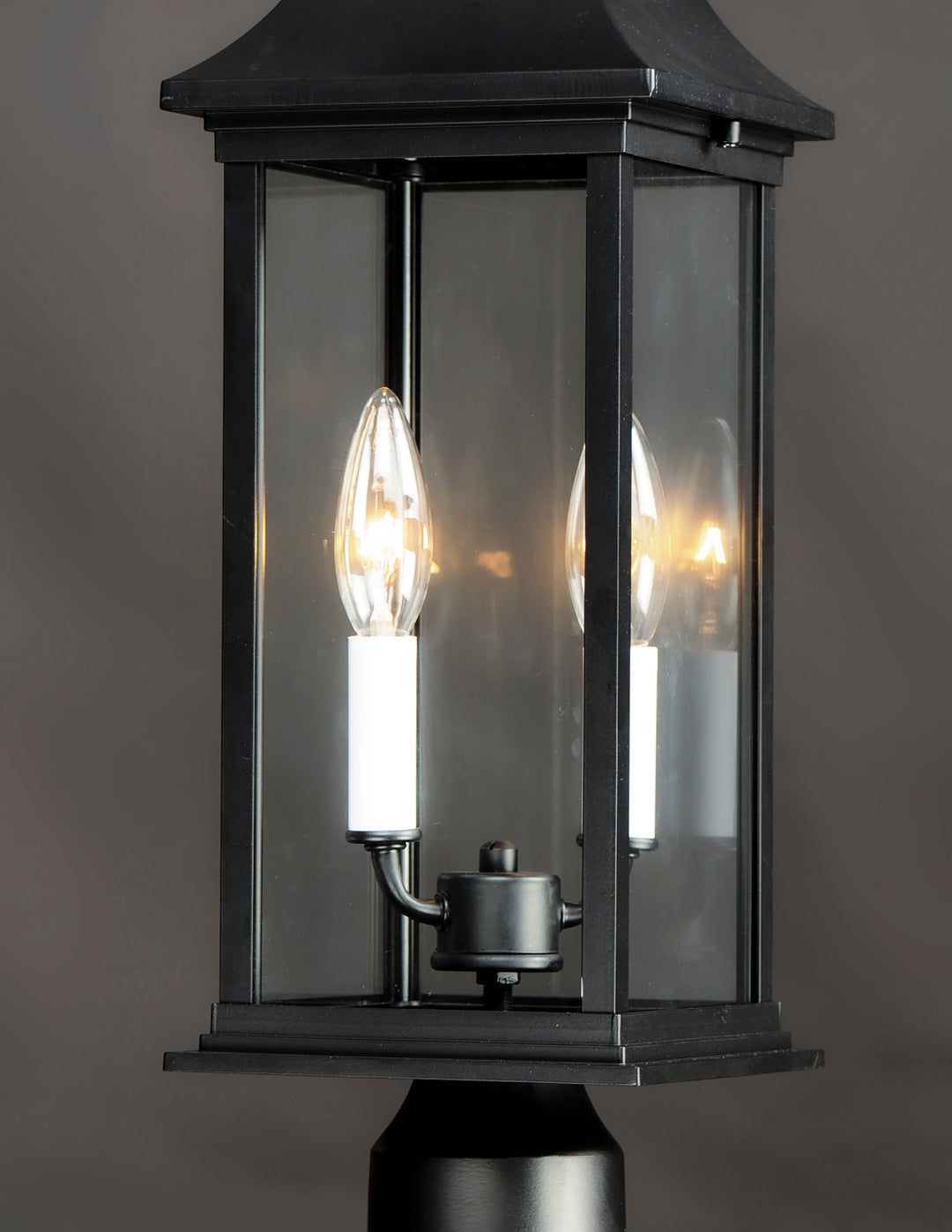 Vicksburg 2-Light Outdoor Post Mount Black alternate view