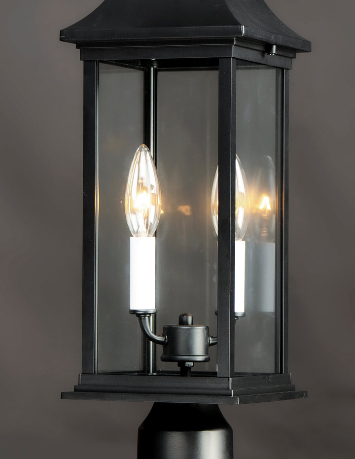 Vicksburg 2-Light Outdoor Post Mount Black alternate view