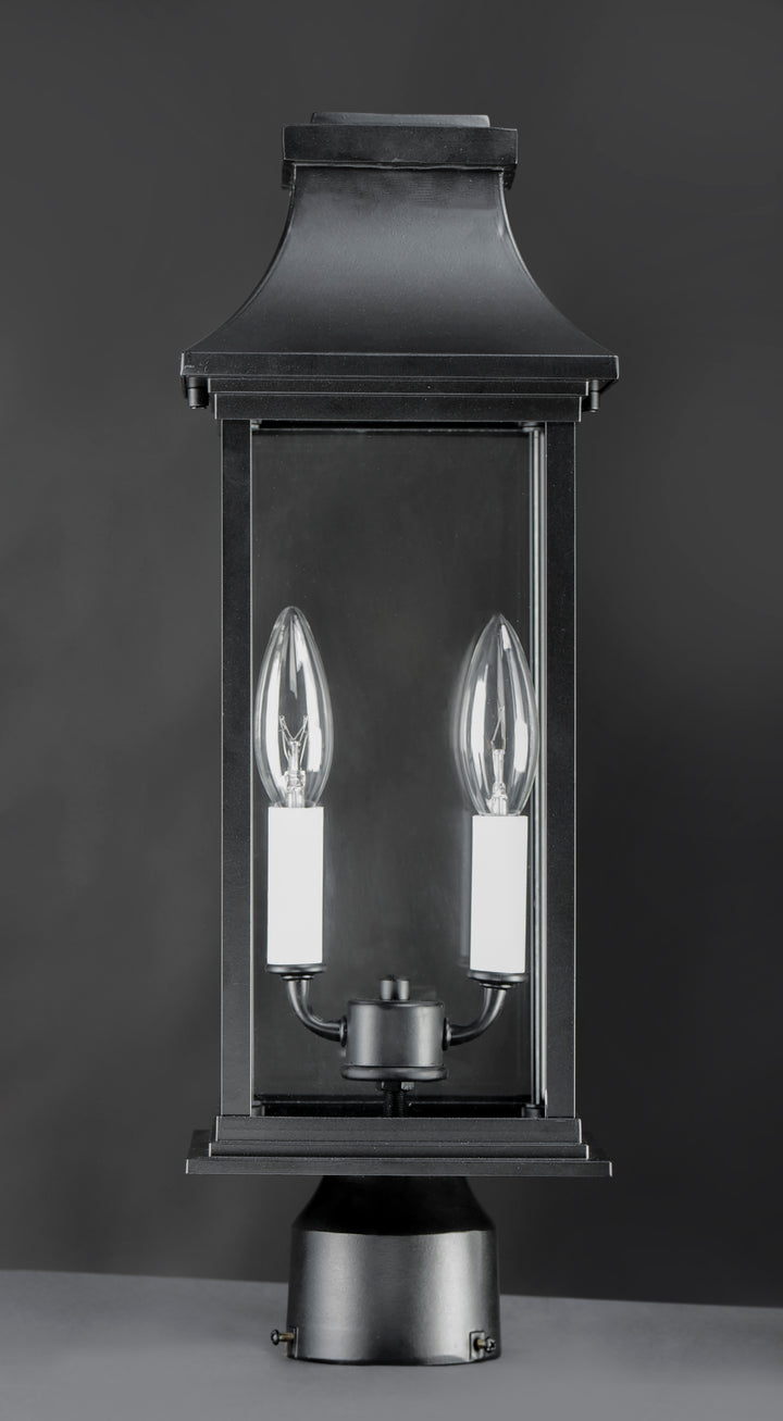Vicksburg 2-Light Outdoor Post Mount Black alternate view