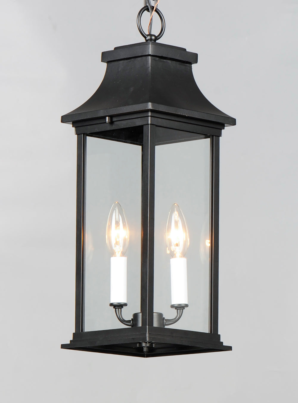 Vicksburg 2-Light Outdoor Hanging Lantern Black alternate view