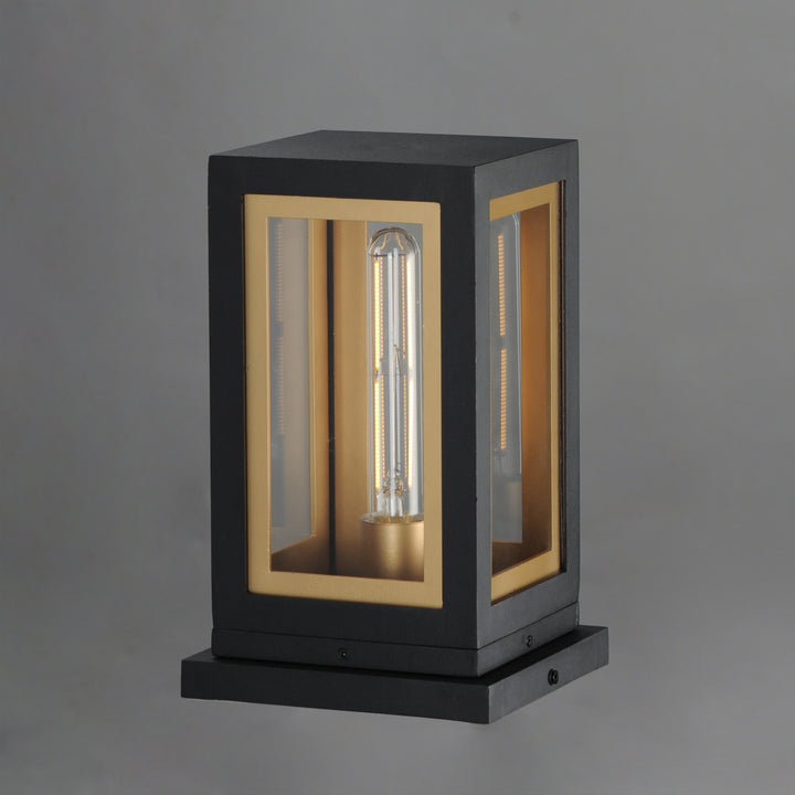 Neoclass 1-Light Deck Lantern Black / Gold alternate view
