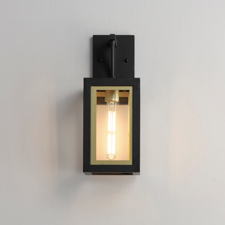Neoclass Outdoor Sconce Black / Gold alternate view