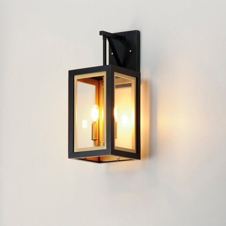 Neoclass Outdoor Sconce Black / Gold alternate view