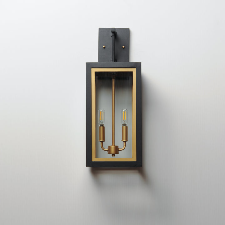 Neoclass Outdoor Sconce Black / Gold alternate view