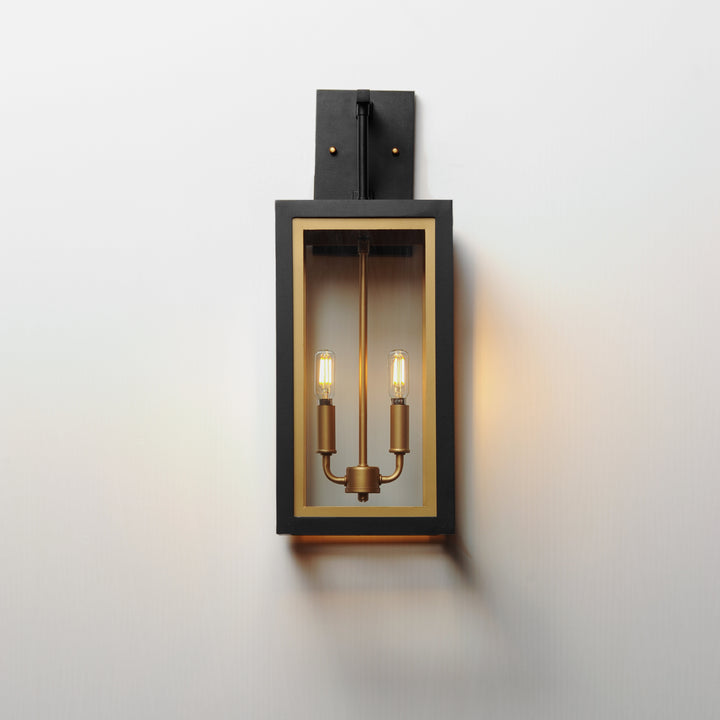Neoclass Outdoor Sconce Black / Gold alternate view