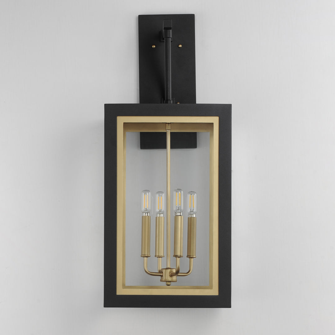 Neoclass 4-Light Outdoor Wall Sconce Black / Gold alternate view