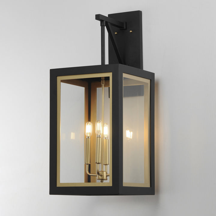 Neoclass 4-Light Outdoor Wall Sconce Black / Gold alternate view