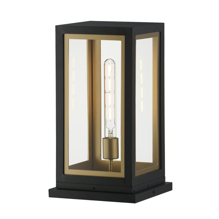 Neoclass 1-Light Deck Lantern Large Black / Gold