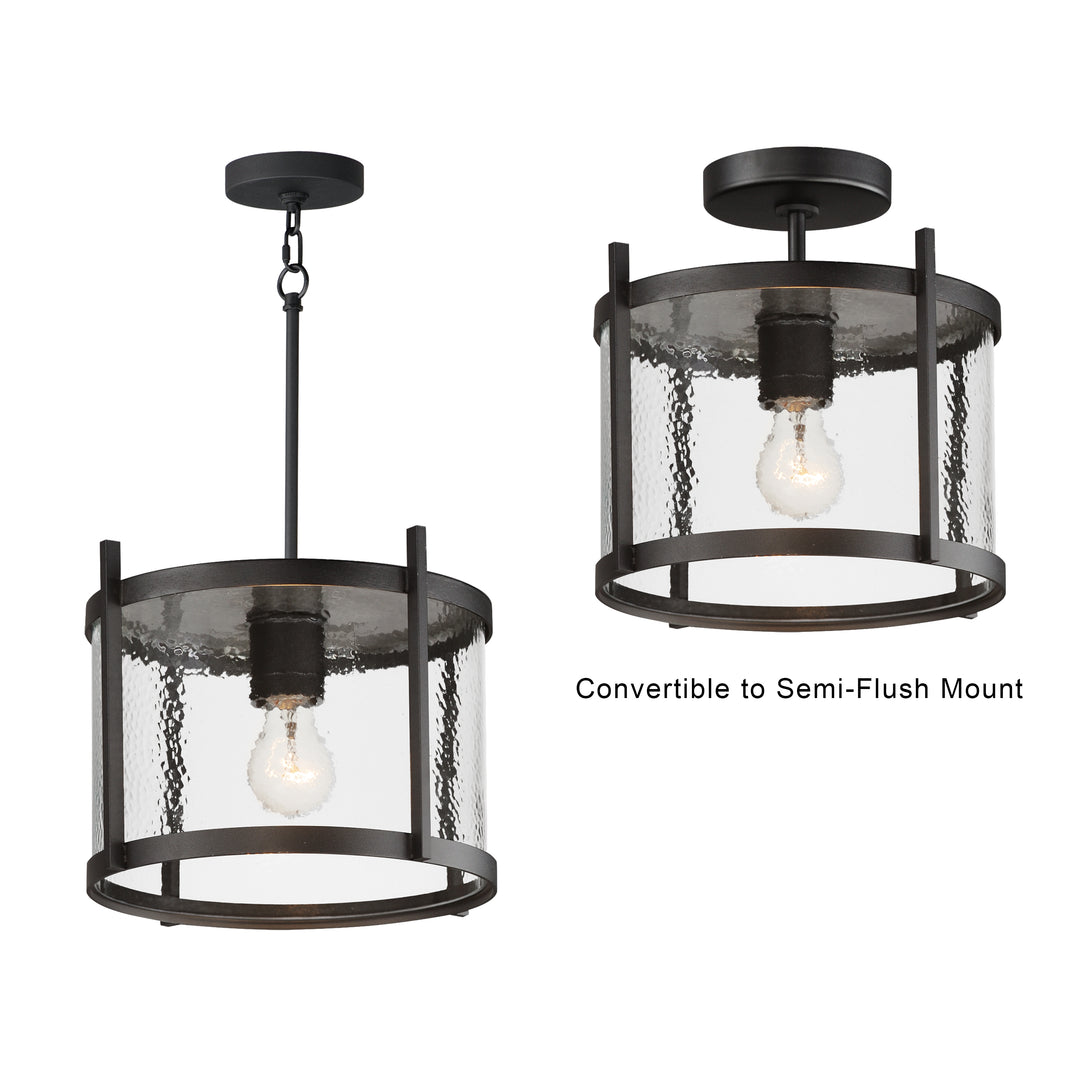 Belfry 1-Light Semi-Flush/Pendant HMBK alternate view
