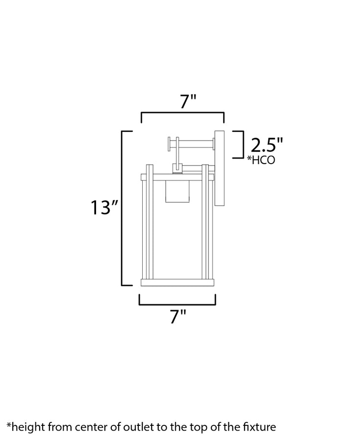 Belfry Wall Sconce dimensions diagram