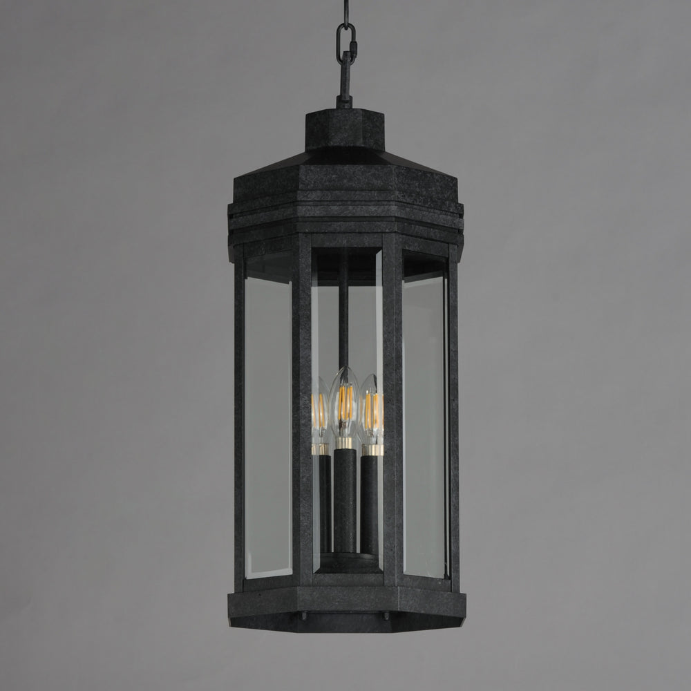 Wright 3-Light Outdoor Pendant CLBKP alternate view