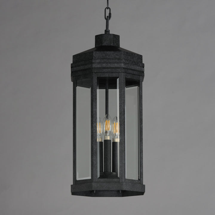 Wright 3-Light Outdoor Pendant CLBKP alternate view