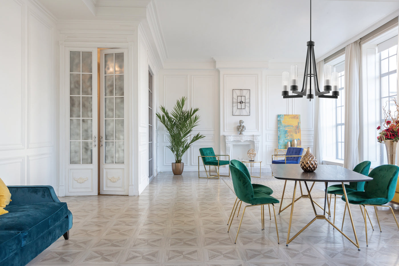 Delos - 5 Light Chandelier