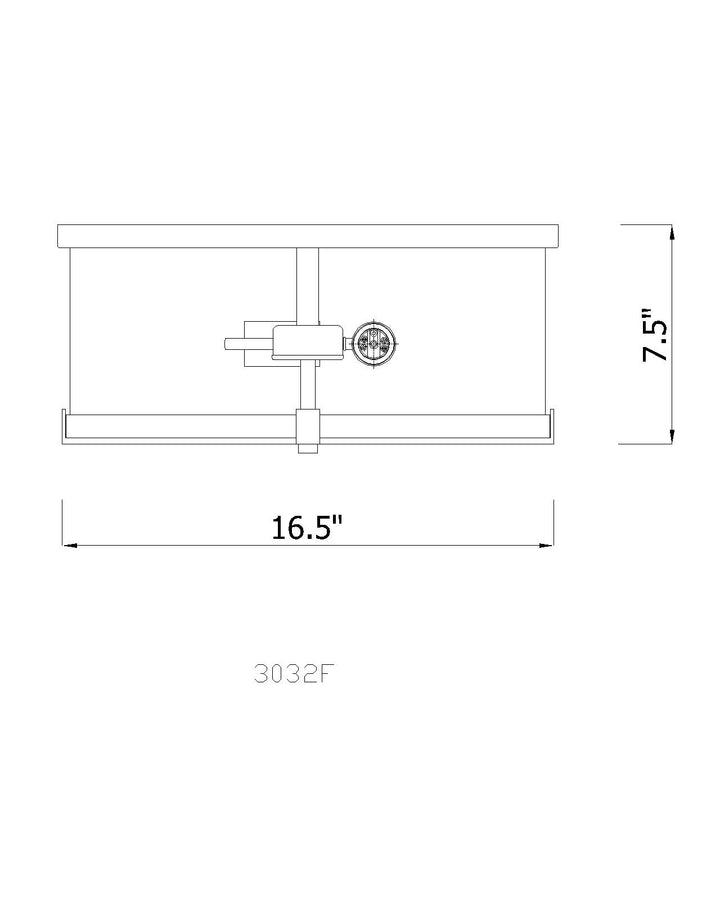Callista - 3 Light Flush Mount