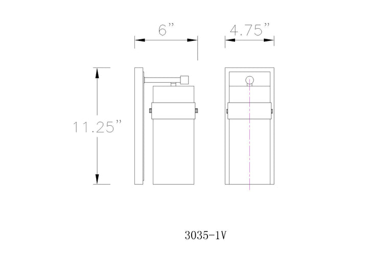 Fontaine - 1 Light Wall Sconce