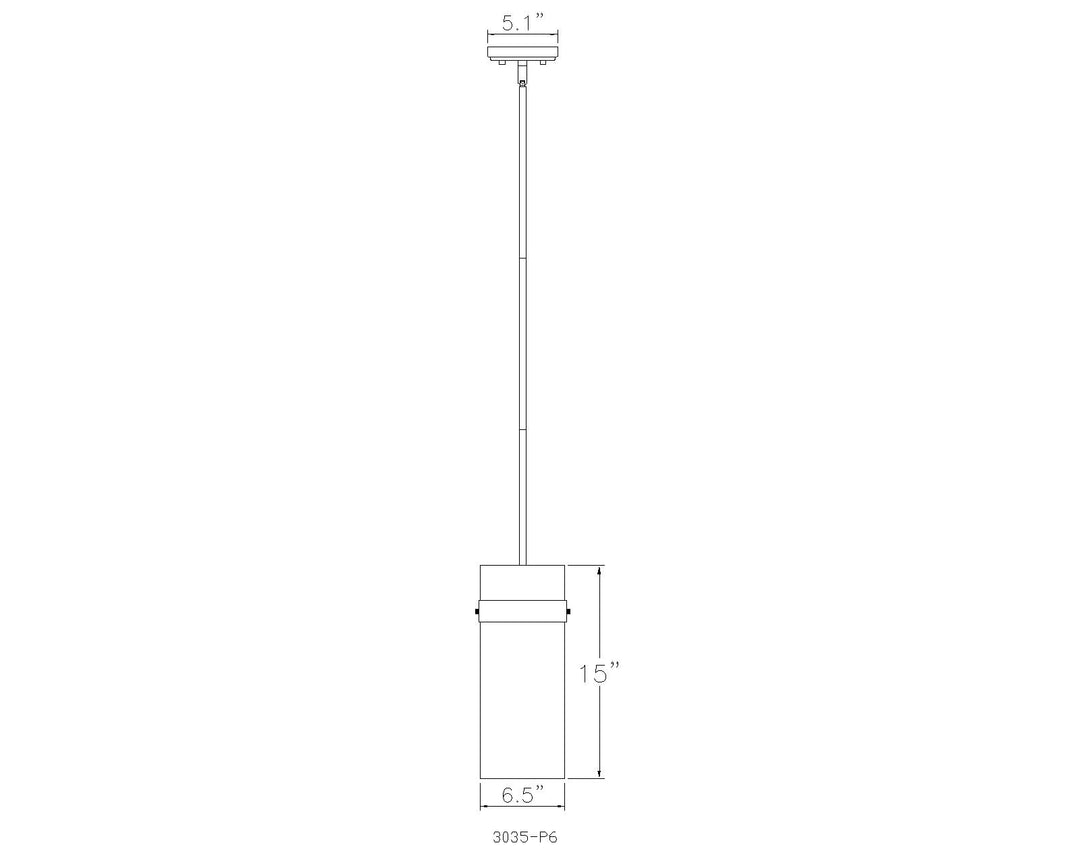 Fontaine - 1 Light Pendant (3035P6)