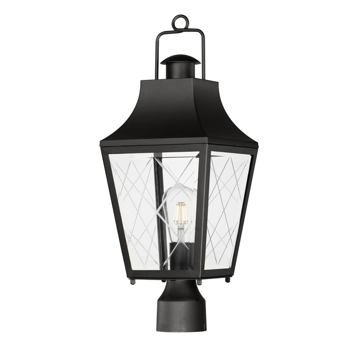 Storybook 1-Light Outdoor Post Black