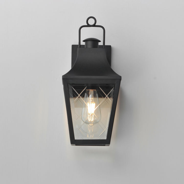 Storybook 1-Light Outdoor Small Wall Sconce Black alternate view