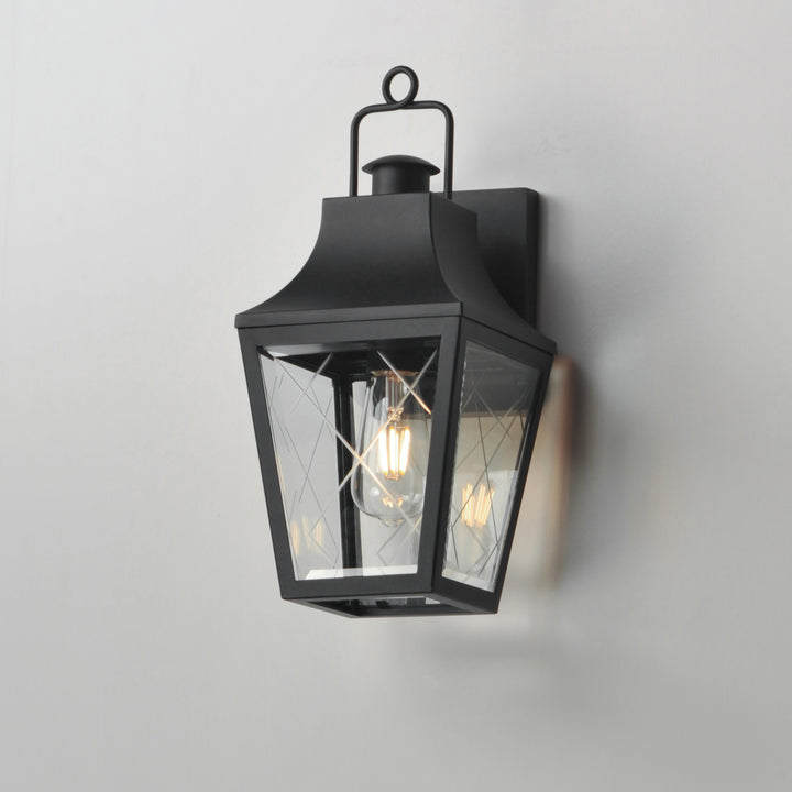 Storybook 1-Light Outdoor Small Wall Sconce Black alternate view
