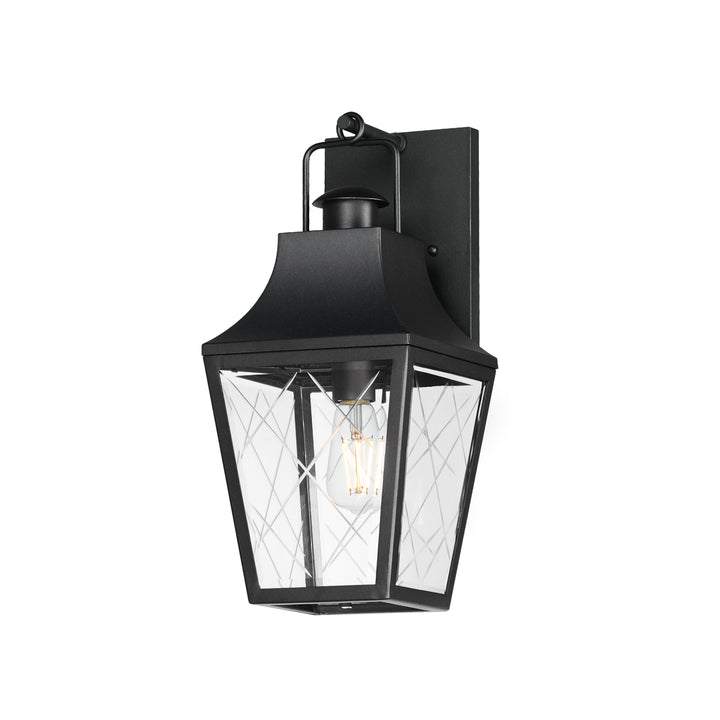 Storybook 1-Light Outdoor Wall Sconce Black