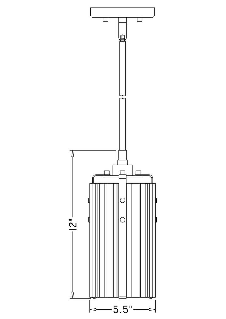 Alverton - 1 Light Pendant