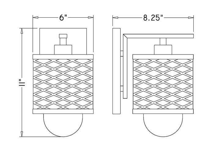 Kipton - 1 Light Wall Sconce